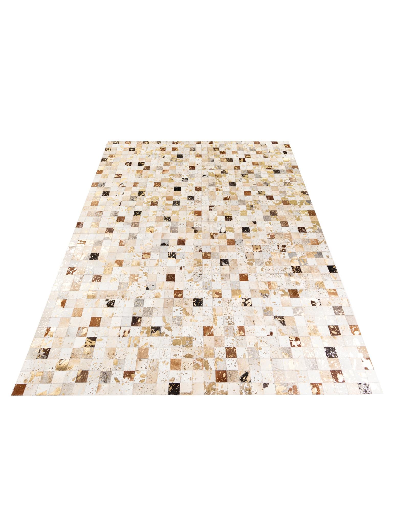 7' 6 x 9' 10 Cowhide Stocks Rug