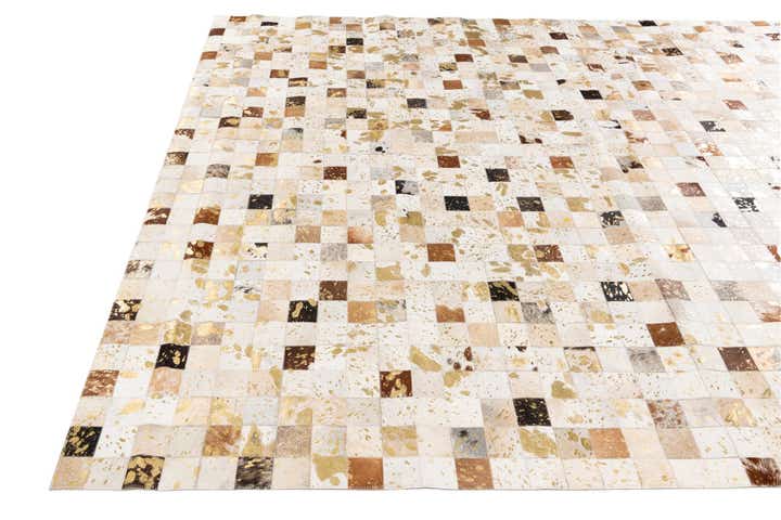 7' 6 x 9' 10 Cowhide Stocks Rug