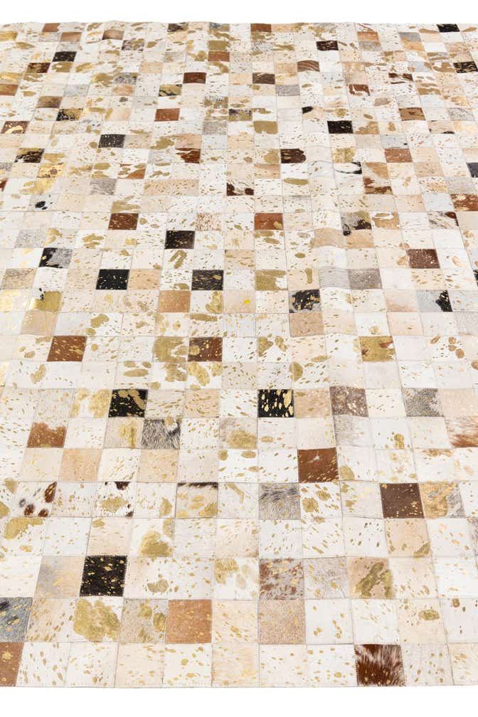 7' 6 x 9' 10 Cowhide Stocks Rug