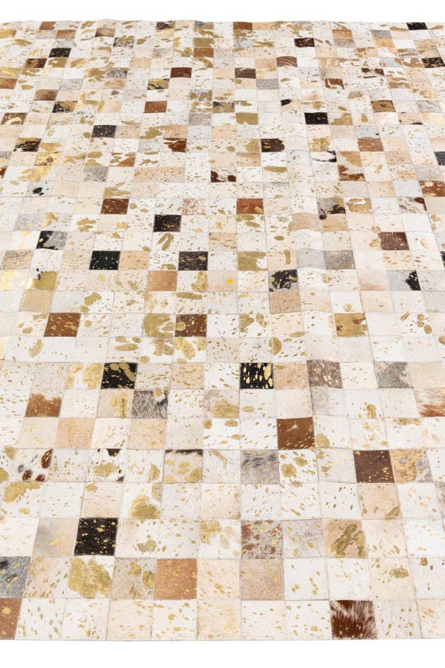 Detail image of 7' 6 x 9' 10 Cowhide Stocks Rug