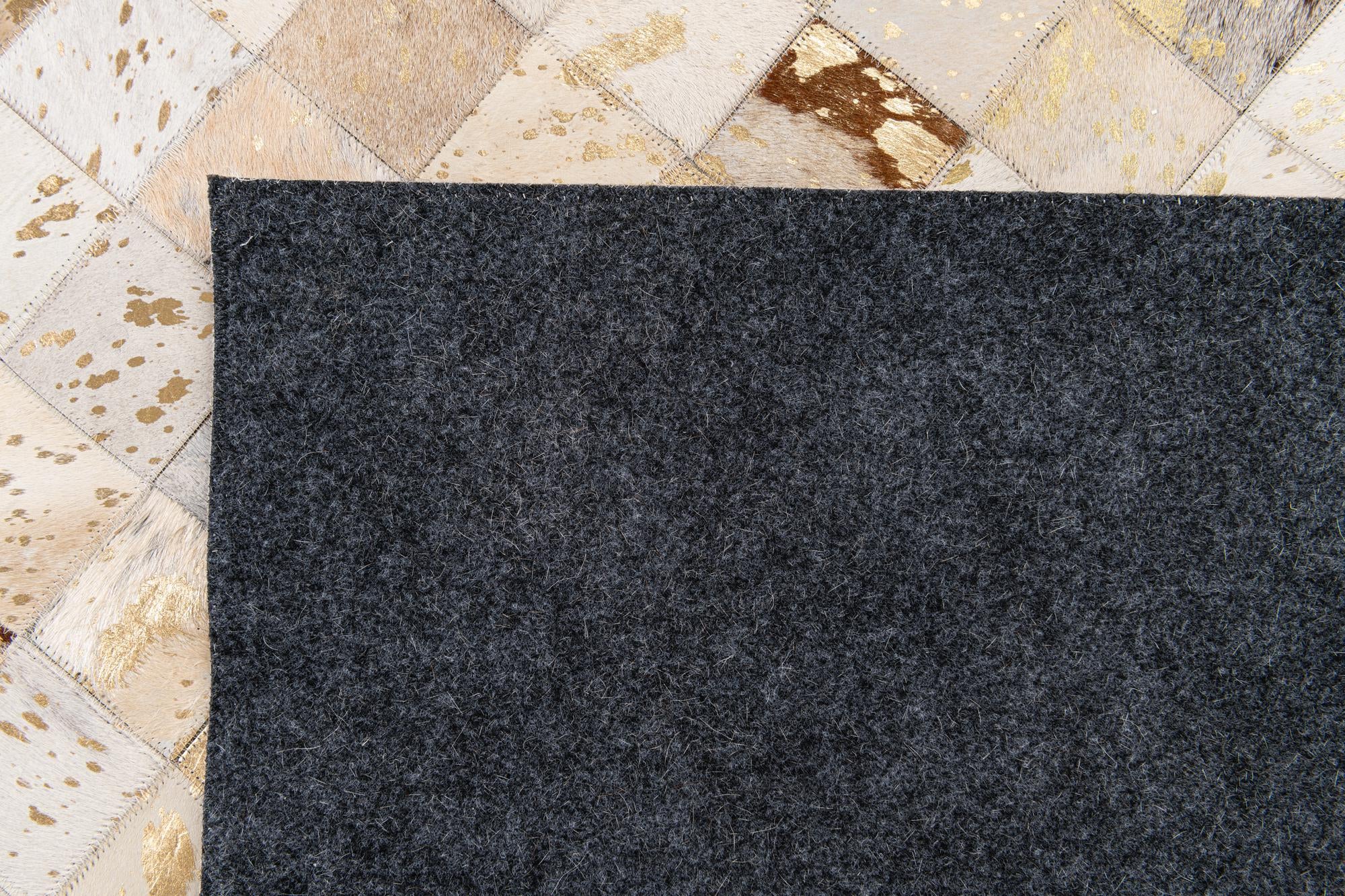 7' 6 x 9' 10 Cowhide Stocks Rug