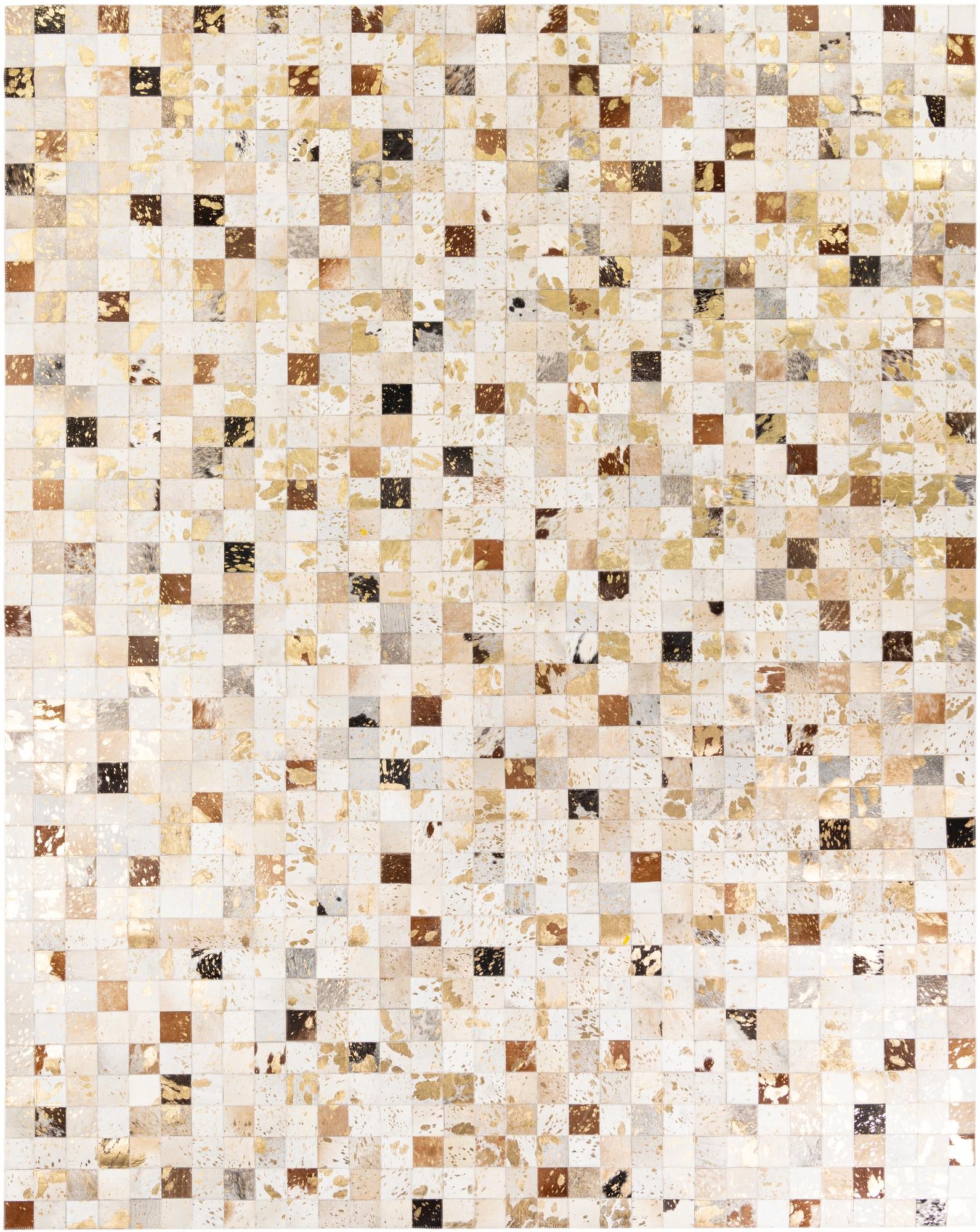 7' 6 x 9' 10 Cowhide Stocks Rug
