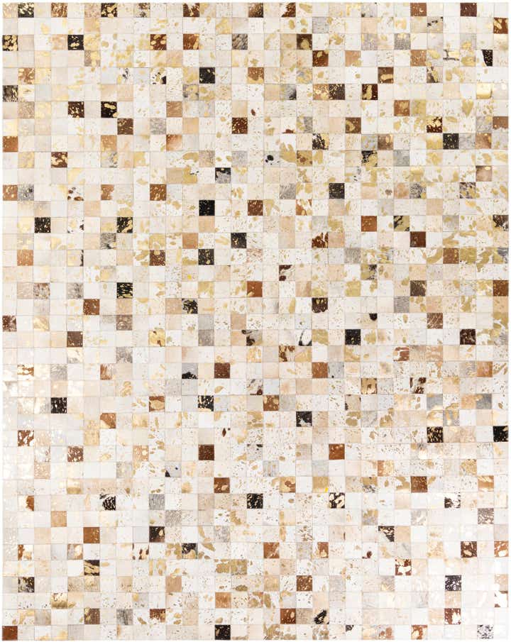 7' 6 x 9' 10 Cowhide Stocks Rug