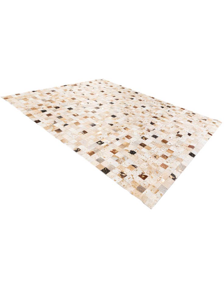 Detail image of 8' 1 x 9' 9 Cowhide Stocks Rug