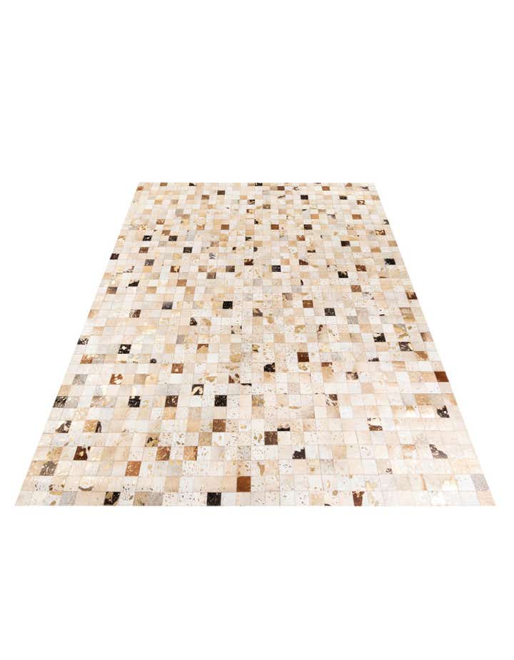 8' 1 x 9' 9 Cowhide Stocks Rug