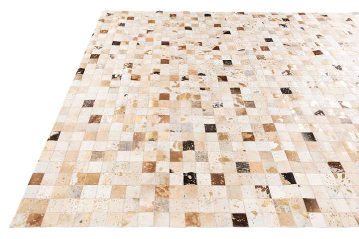 8' 1 x 9' 9 Cowhide Stocks Rug