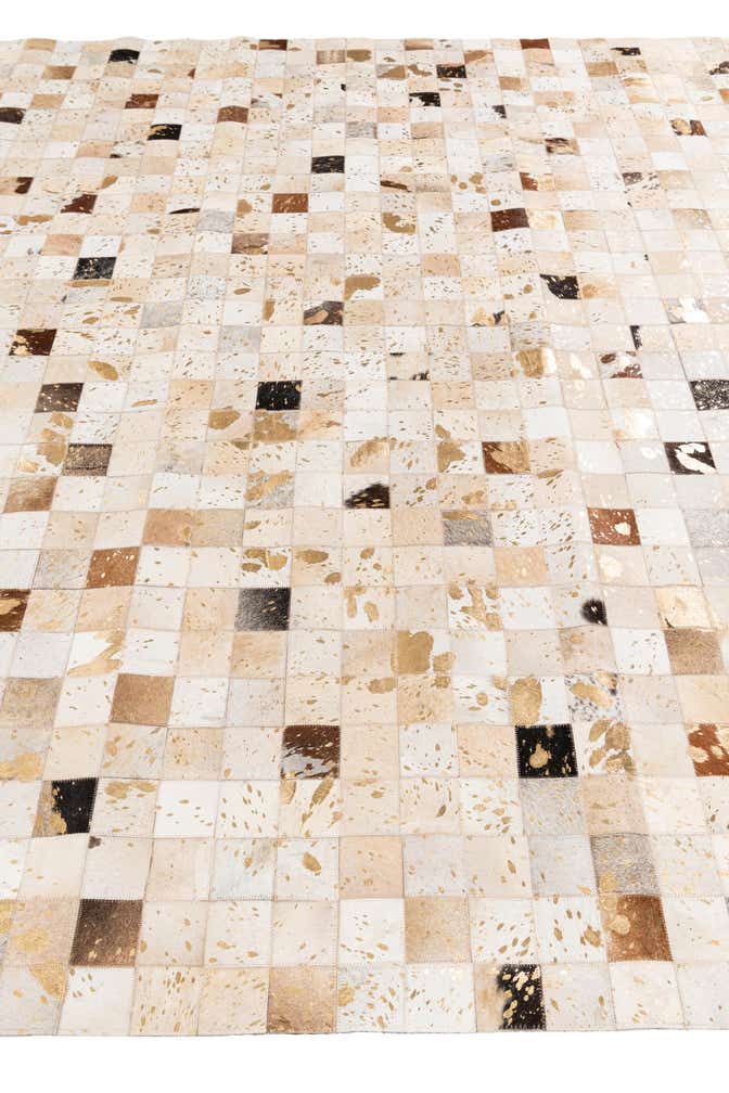 8' 1 x 9' 9 Cowhide Stocks Rug