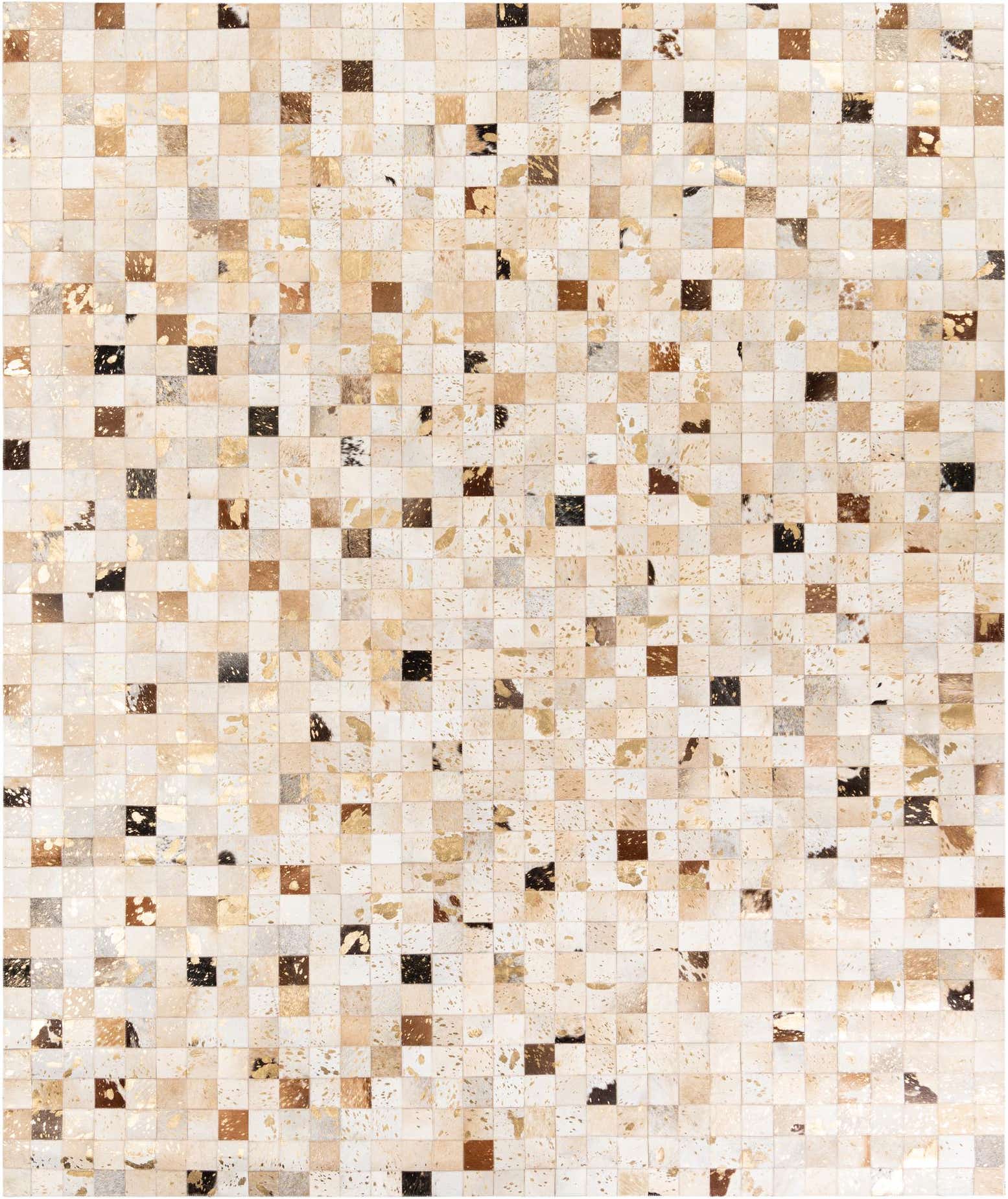 8' 1 x 9' 9 Cowhide Stocks Rug