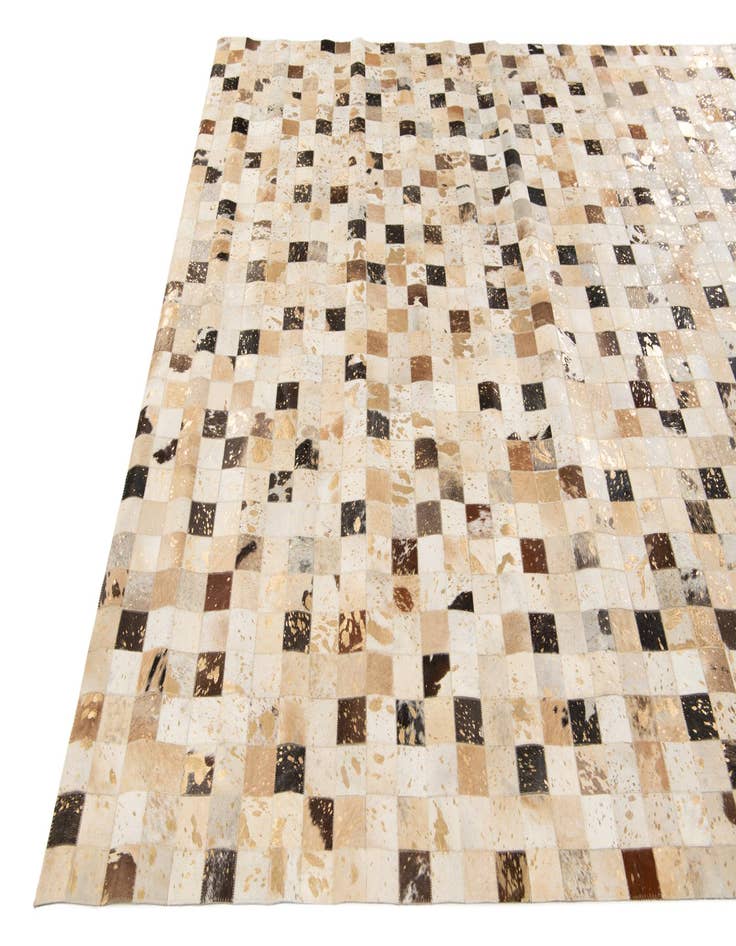 Detail image of 8' x 9' 11 Cowhide Stocks Rug