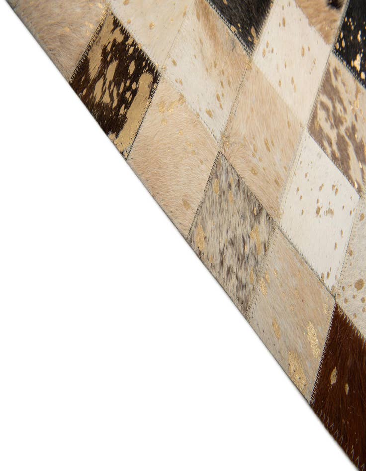 Detail image of 8' x 9' 11 Cowhide Stocks Rug