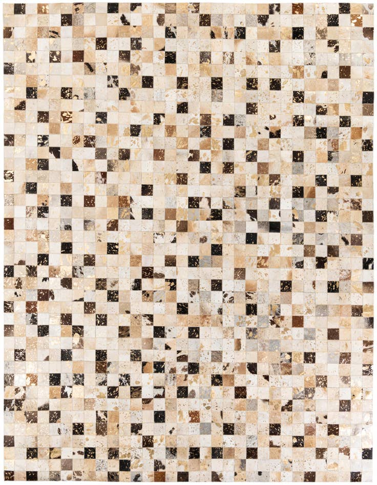 Detail image of 8' x 9' 11 Cowhide Stocks Rug