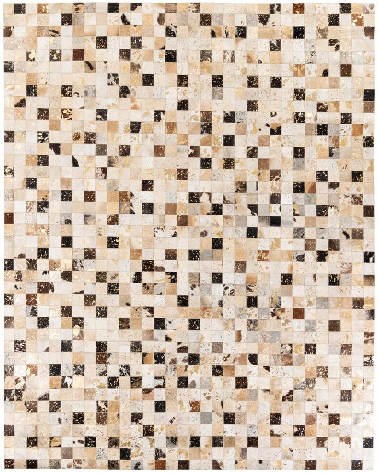 Detail image of 8' x 9' 11 Cowhide Stocks Rug