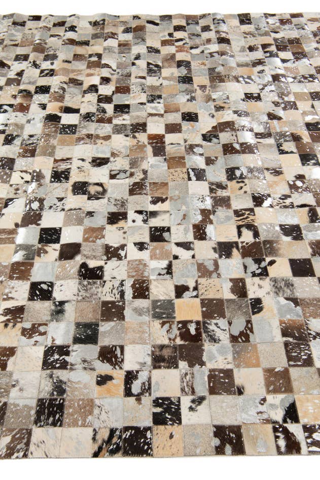 Detail image of 8' x 10' Cowhide Stocks Rug