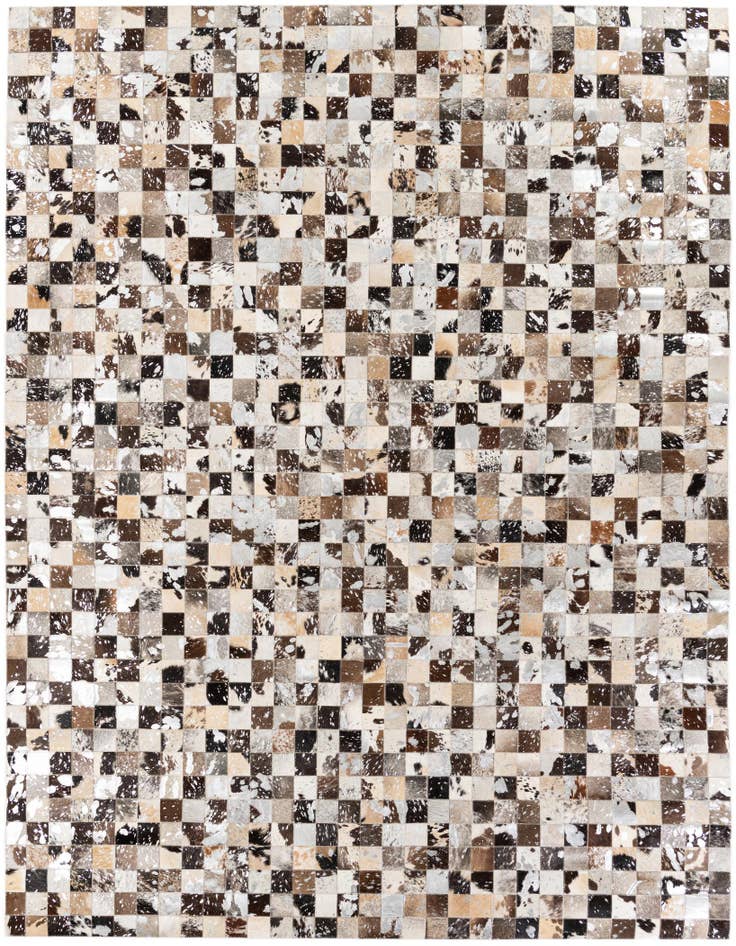 Detail image of 8' x 10' Cowhide Stocks Rug