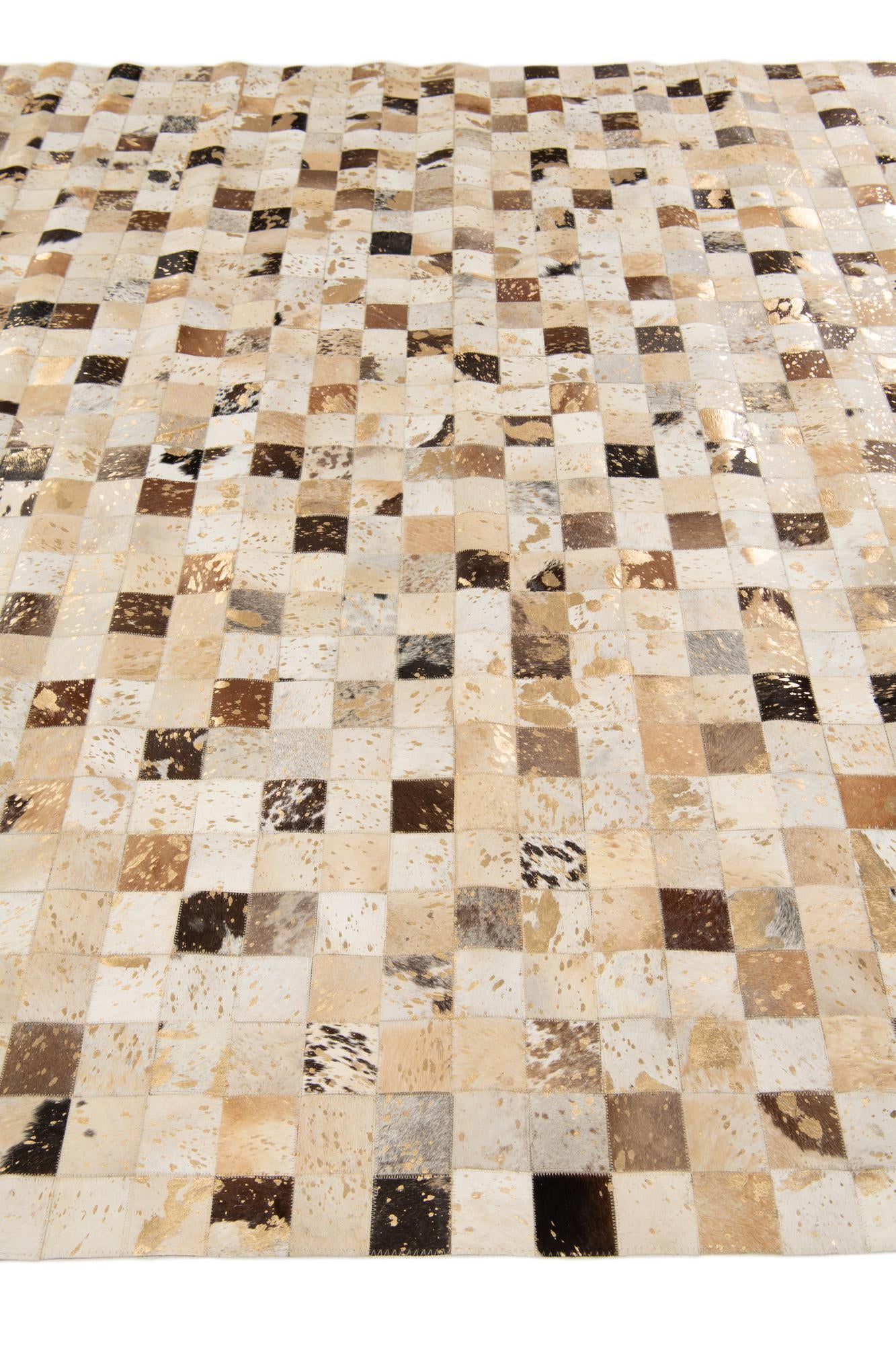 8' 1 x 9' 11 Cowhide Stocks Rug