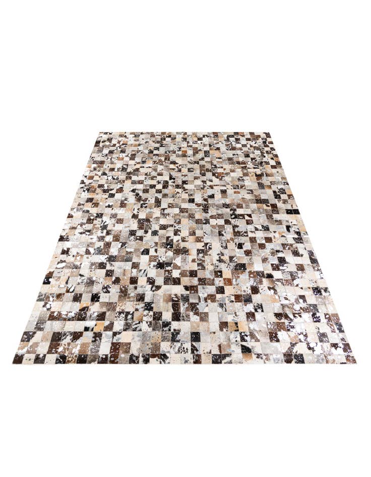 Detail image of 8' 2 x 9' 11 Cowhide Stocks Rug