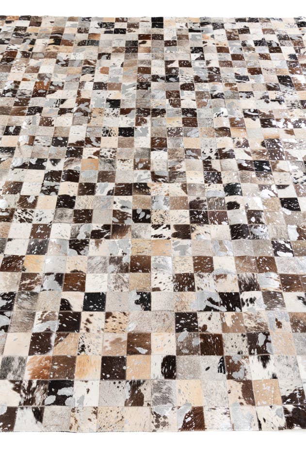 Detail image of 8' 2 x 9' 11 Cowhide Stocks Rug