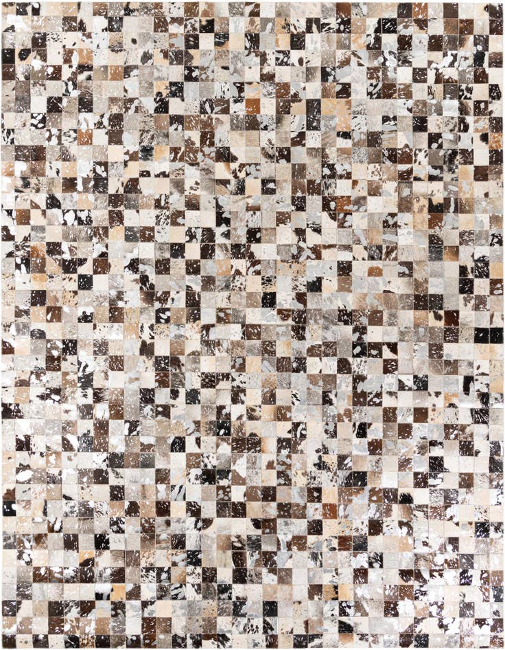 Detail image of 8' 2 x 9' 11 Cowhide Stocks Rug