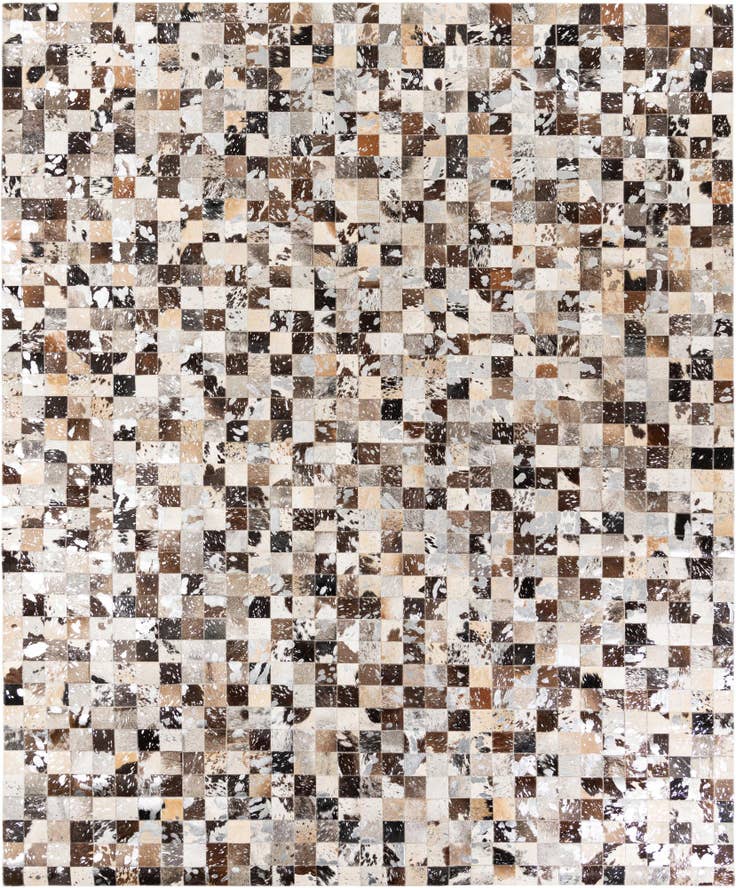 Detail image of 8' 2 x 9' 11 Cowhide Stocks Rug