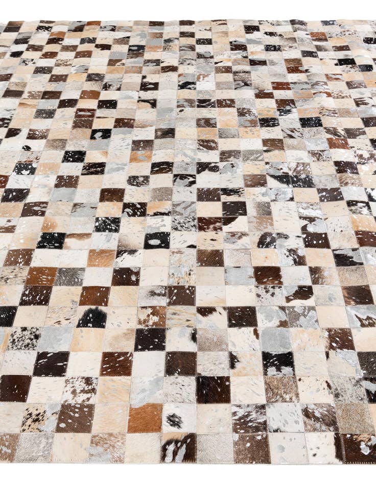 Detail image of 8' x 10' Cowhide Stocks Rug