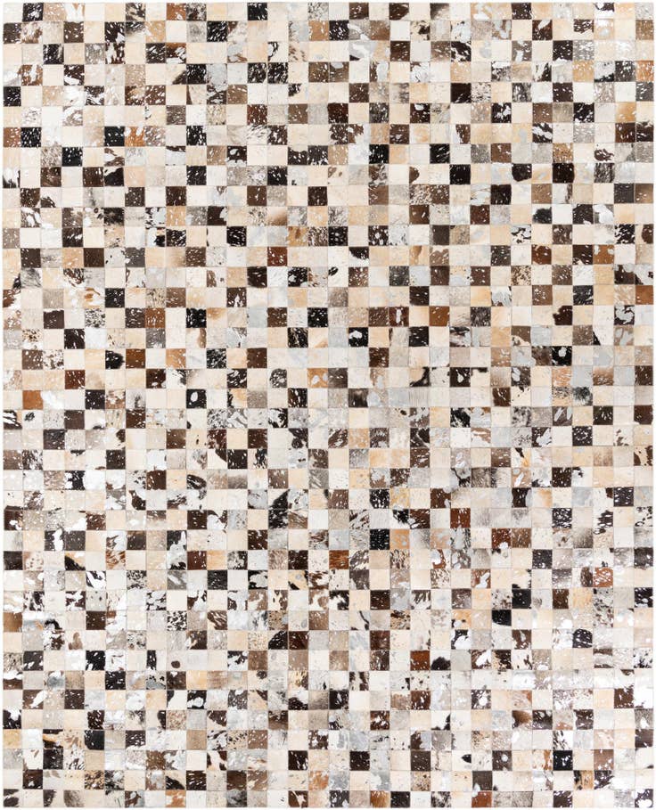 Detail image of 8' x 10' Cowhide Stocks Rug