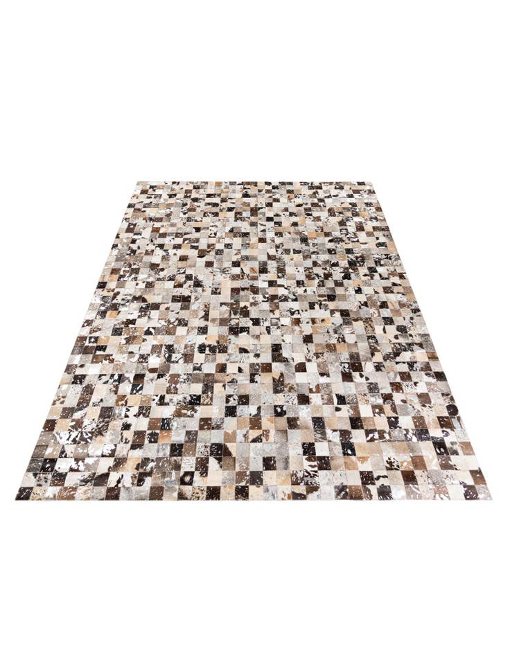 Detail image of 8' 3 x 9' 11 Cowhide Stocks Rug