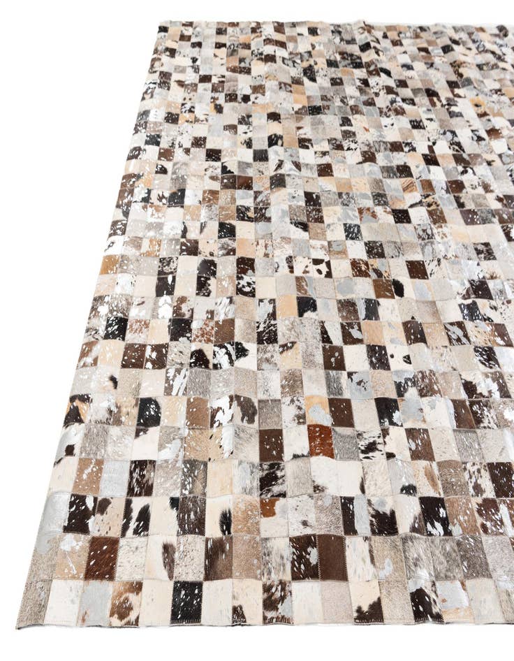 Detail image of 8' 3 x 9' 11 Cowhide Stocks Rug