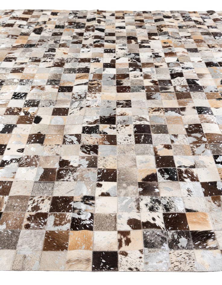 Detail image of 8' 3 x 9' 11 Cowhide Stocks Rug