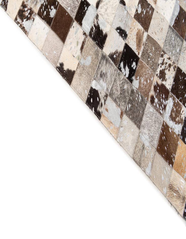 Detail image of 8' 3 x 9' 11 Cowhide Stocks Rug