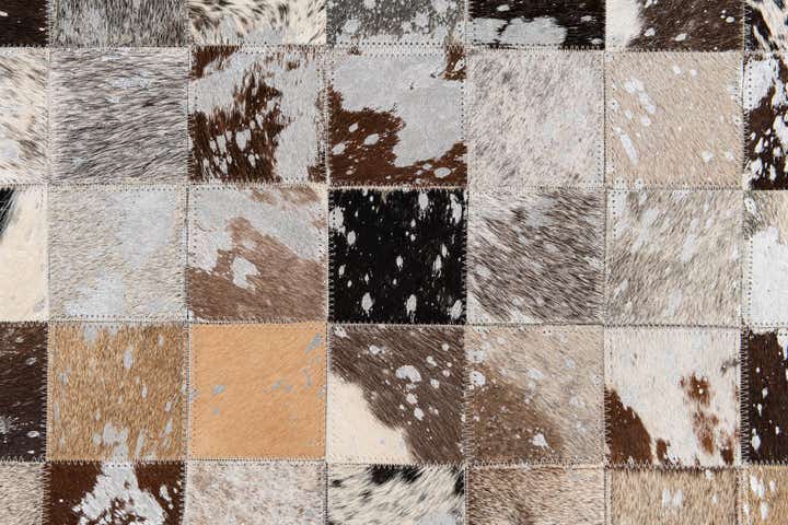 8' 3 x 9' 11 Cowhide Stocks Rug