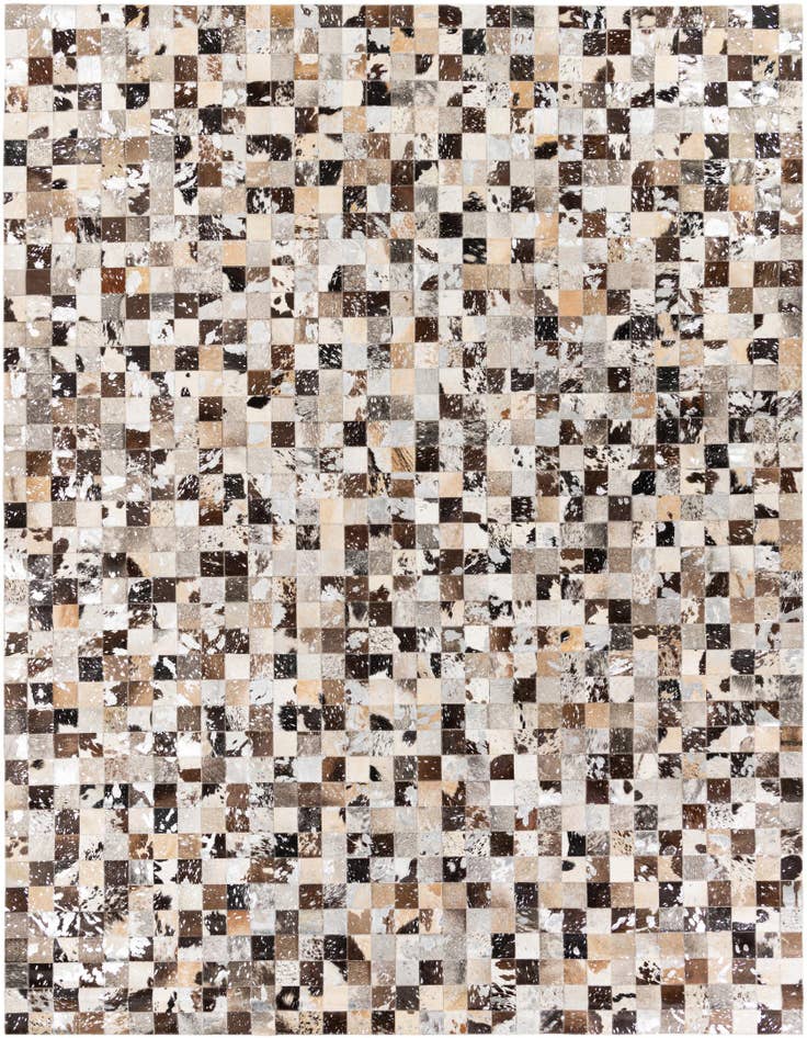 Detail image of 8' 3 x 9' 11 Cowhide Stocks Rug