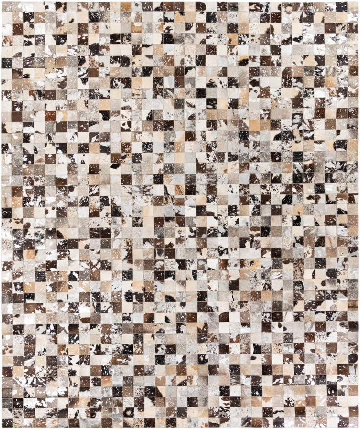 Detail image of 8' 3 x 9' 11 Cowhide Stocks Rug