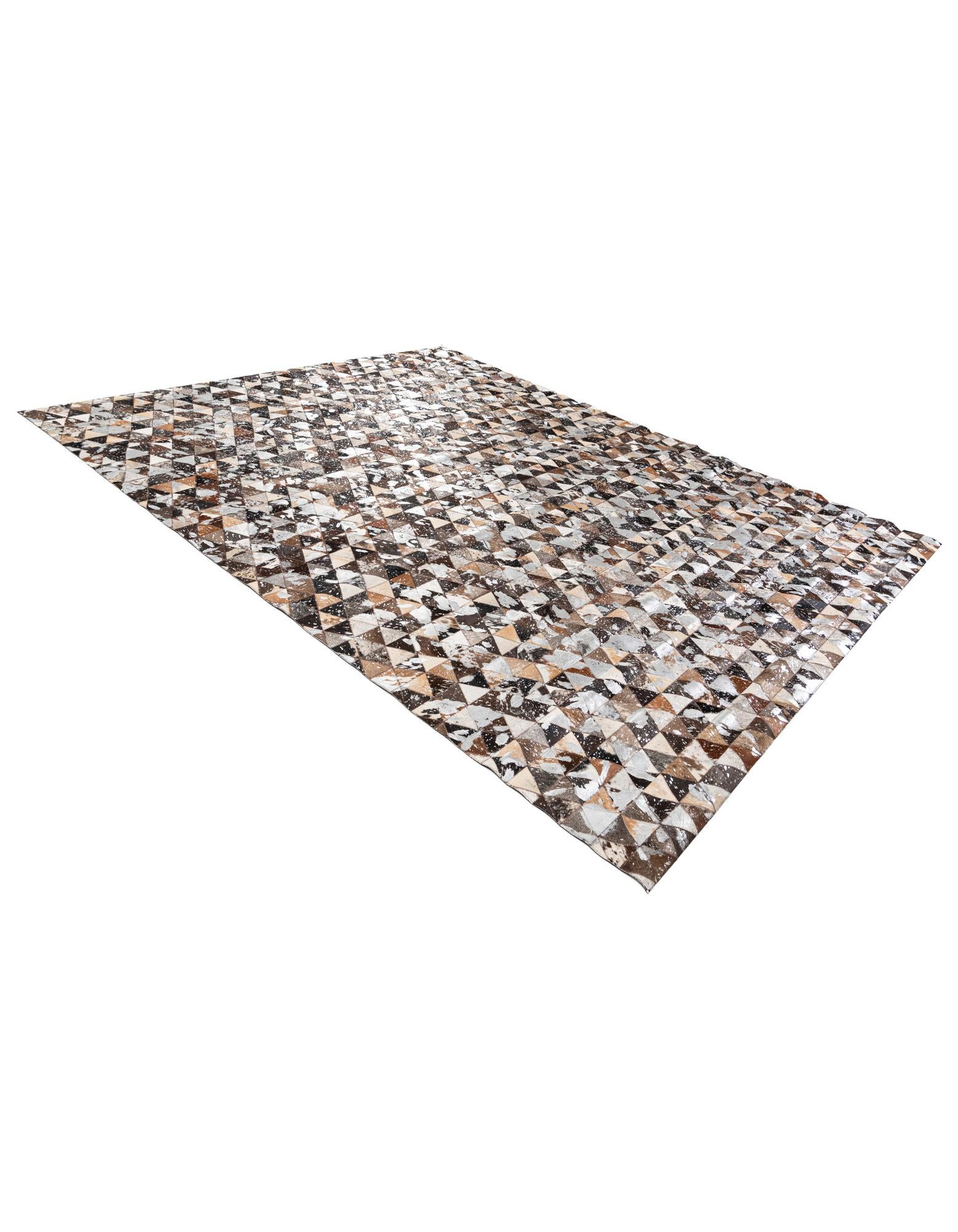 8' 1 x 9' 9 Cowhide Stocks Rug
