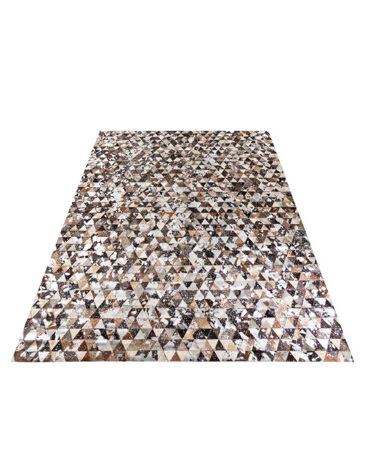 Detail image of 8' 1 x 9' 9 Cowhide Stocks Rug