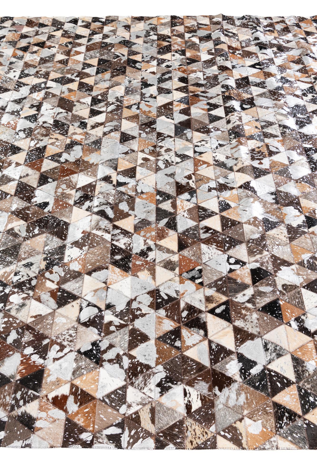 8' 1 x 9' 9 Cowhide Stocks Rug