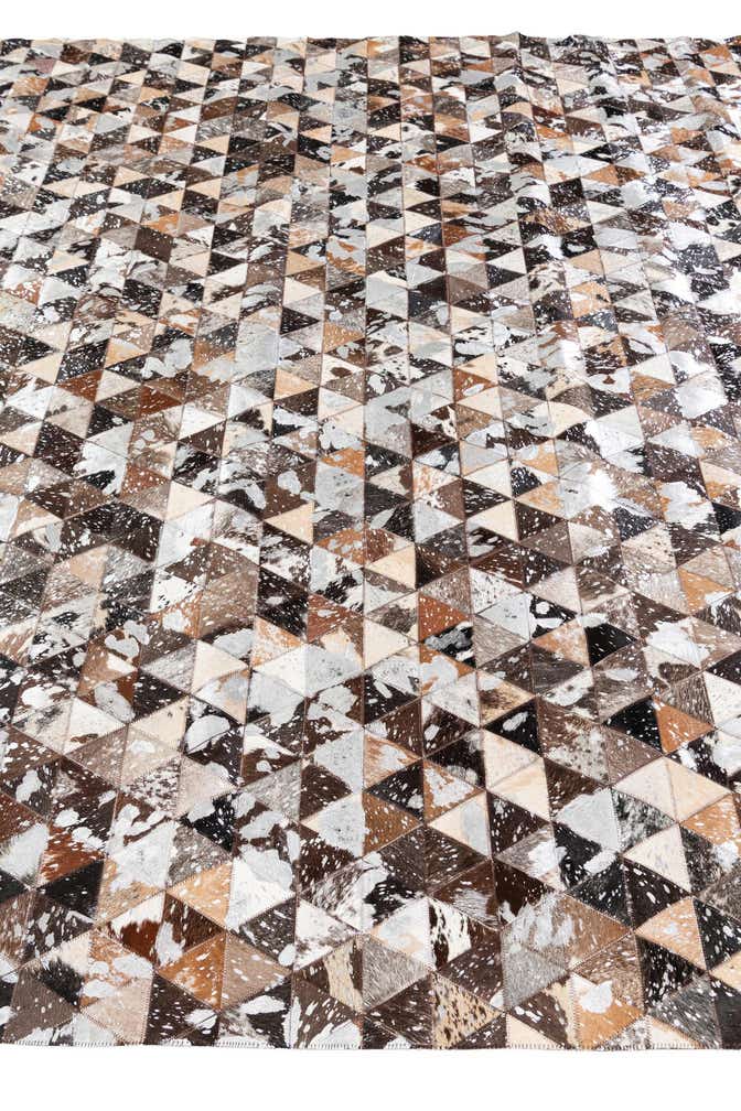 8' 1 x 9' 9 Cowhide Stocks Rug