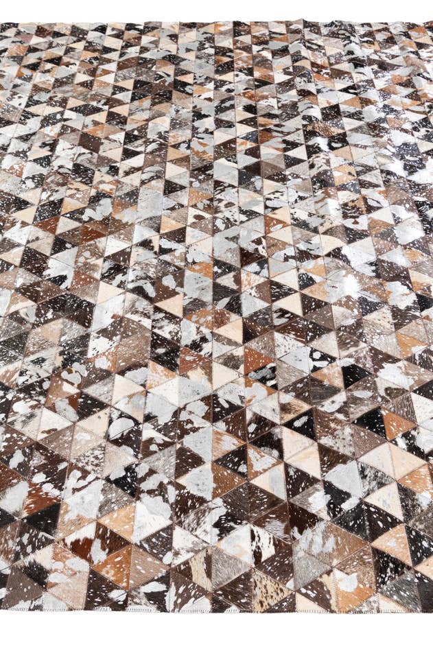 Detail image of 8' 1 x 9' 9 Cowhide Stocks Rug