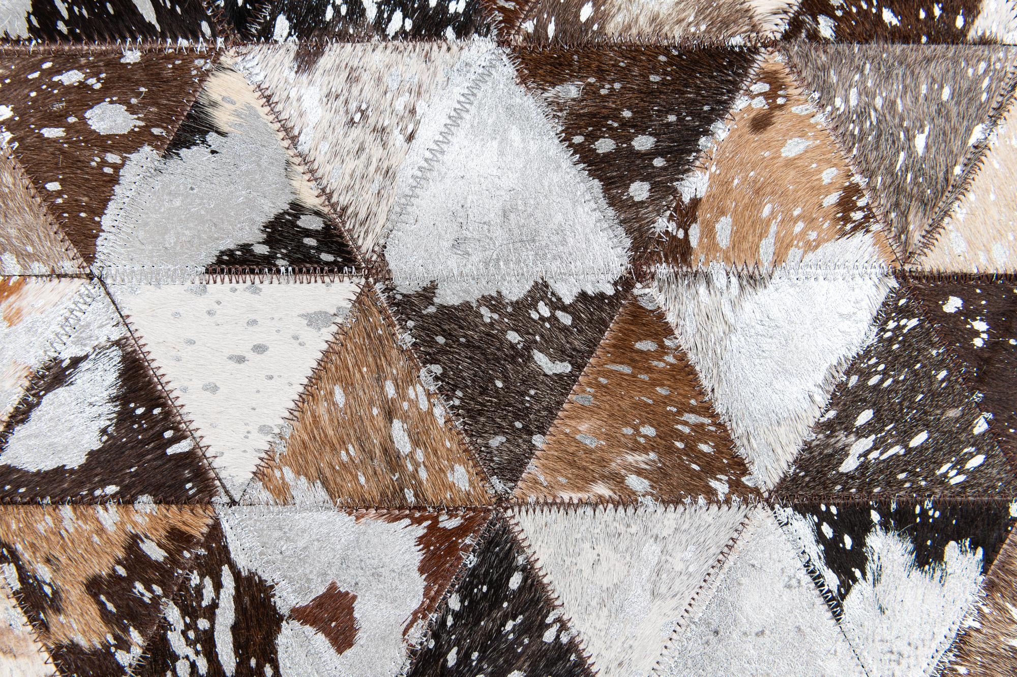 8' 1 x 9' 9 Cowhide Stocks Rug