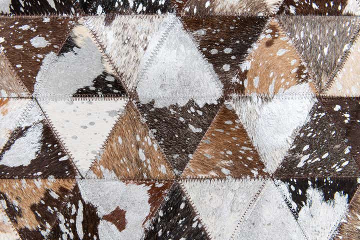 8' 1 x 9' 9 Cowhide Stocks Rug