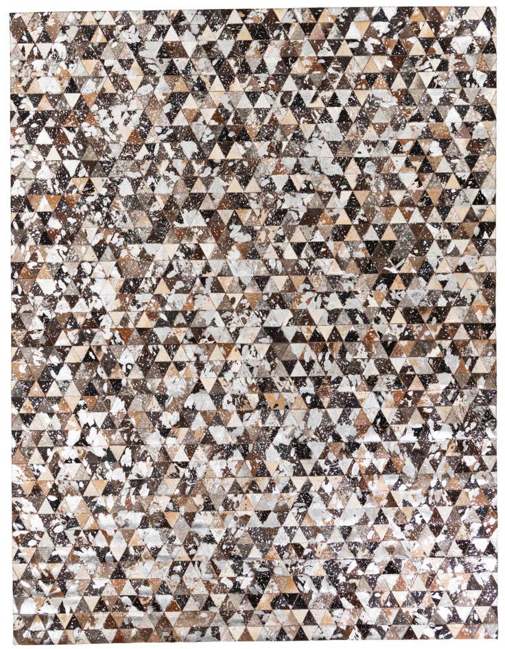 Detail image of 8' 1 x 9' 9 Cowhide Stocks Rug