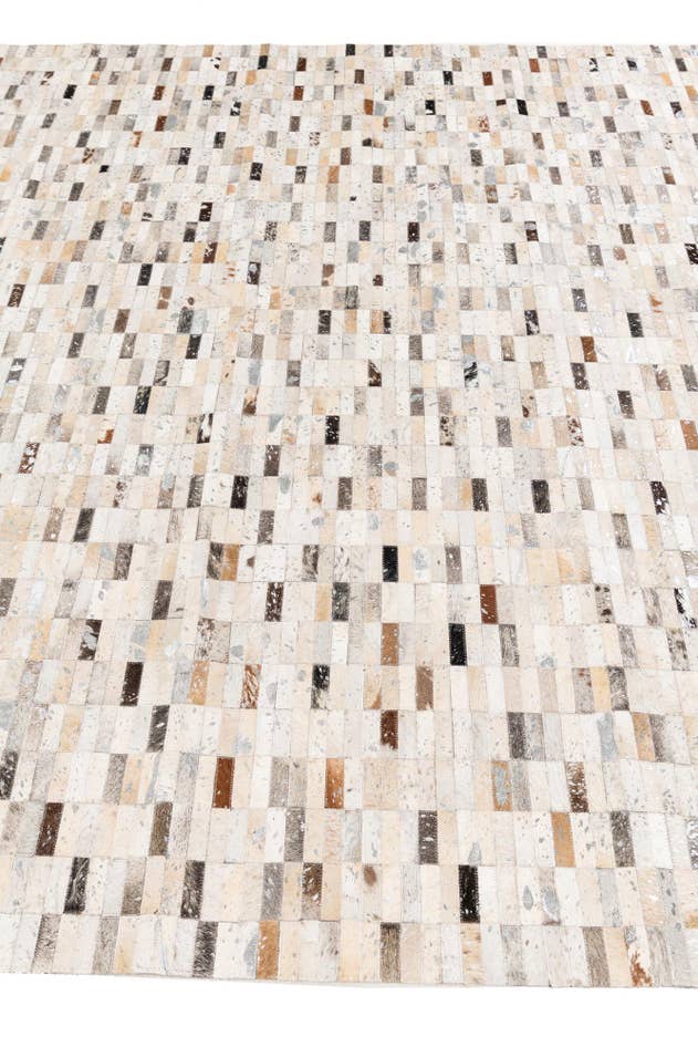 Detail image of 7' 11 x 9' 11 Cowhide Stocks Rug