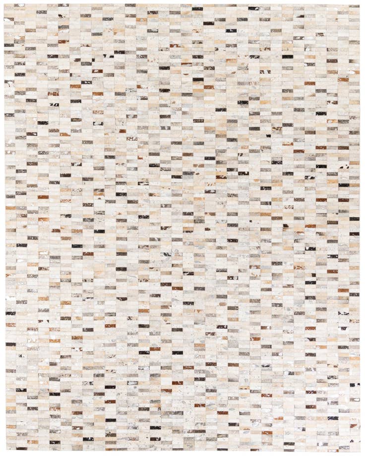 Detail image of 7' 11 x 9' 11 Cowhide Stocks Rug