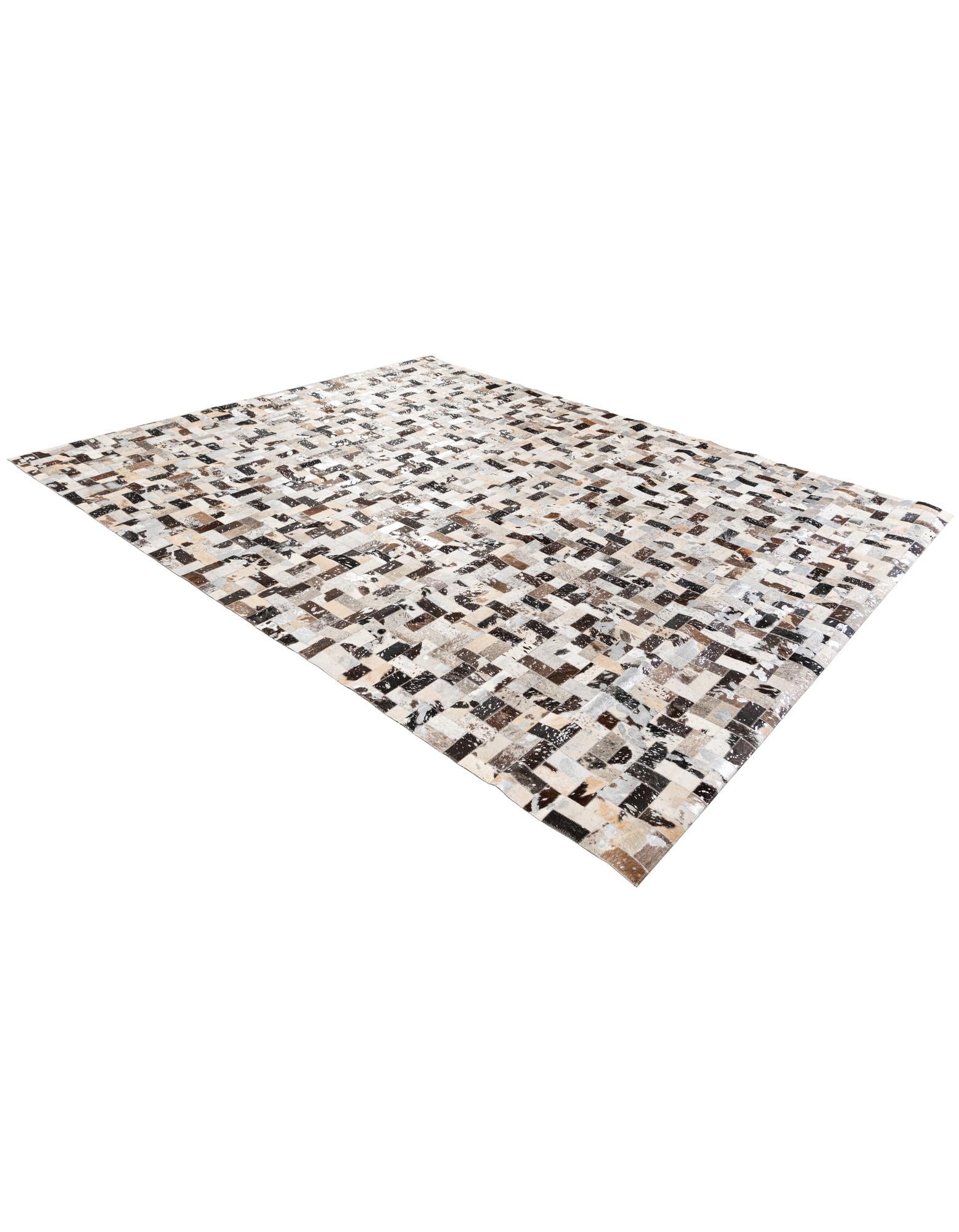 7' 11 x 9' 10 Cowhide Stocks Rug