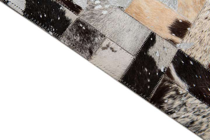 7' 11 x 9' 10 Cowhide Stocks Rug