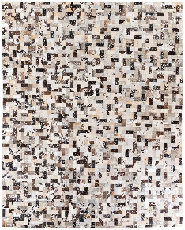 Detail image of 7' 11 x 9' 10 Cowhide Stocks Rug