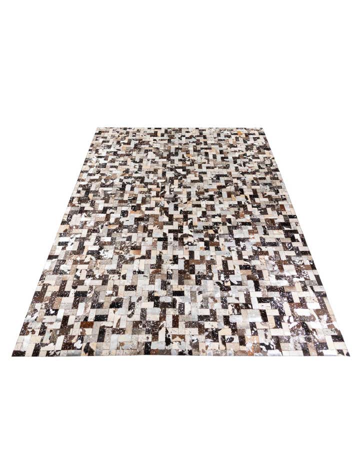 8' 1 x 10' Cowhide Stocks Rug