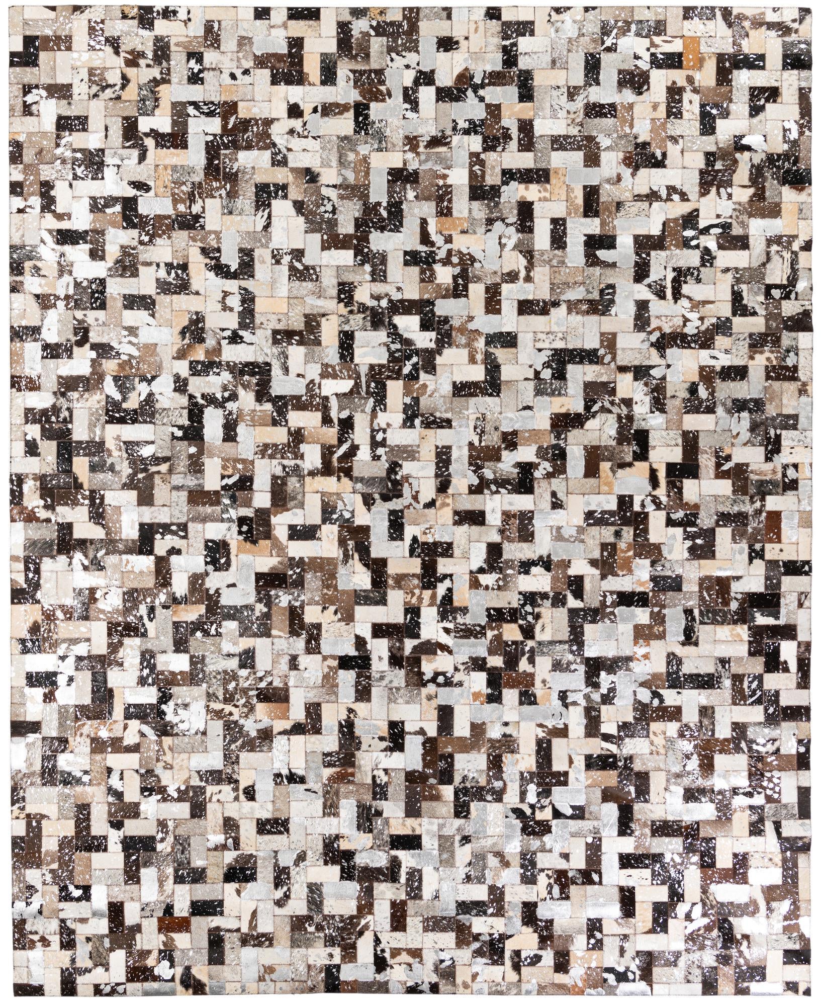 8' 1 x 10' Cowhide Stocks Rug