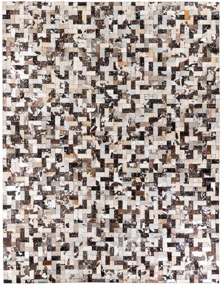 Detail image of 8' 1 x 10' Cowhide Stocks Rug