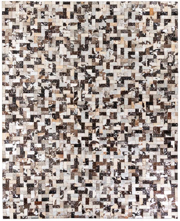 8' 1 x 10' Cowhide Stocks Rug