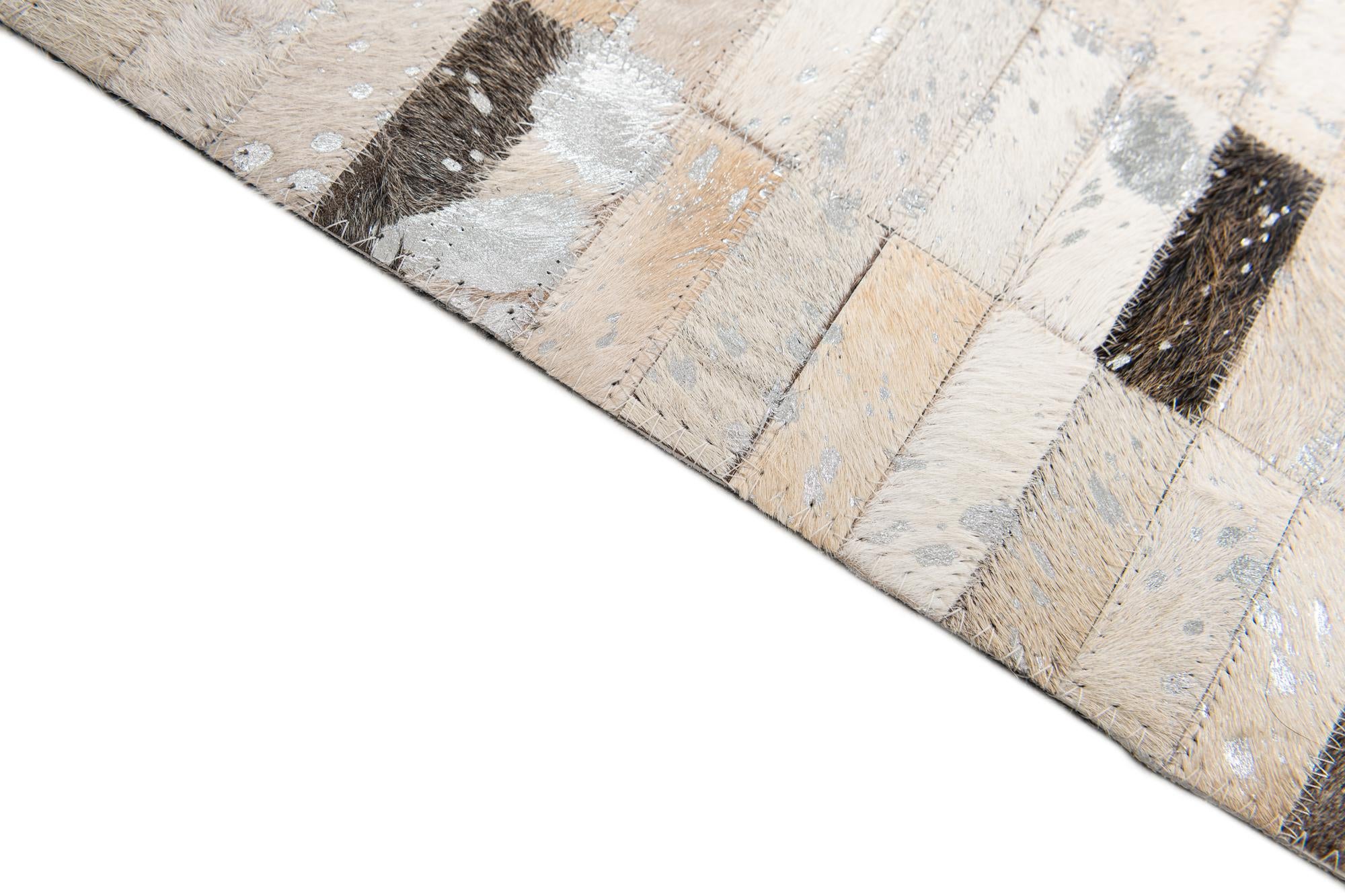 7' 11 x 9' 11 Cowhide Stocks Rug